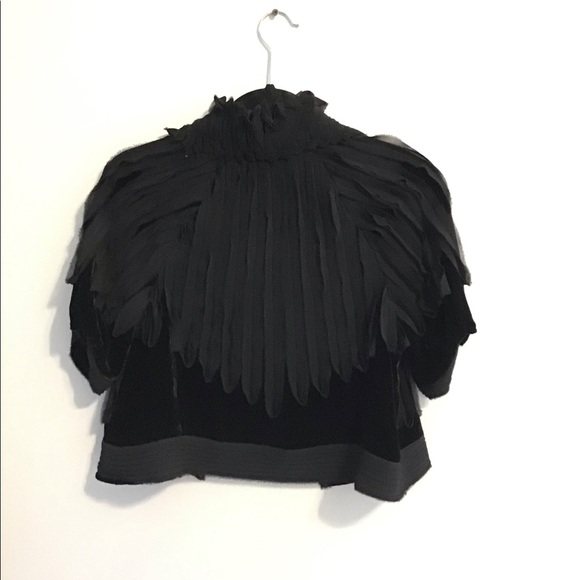 🖤 NWT BCBGMaxAzria Lace Velvet Jacket Rare! XS 🖤 - Picture 6 of 8